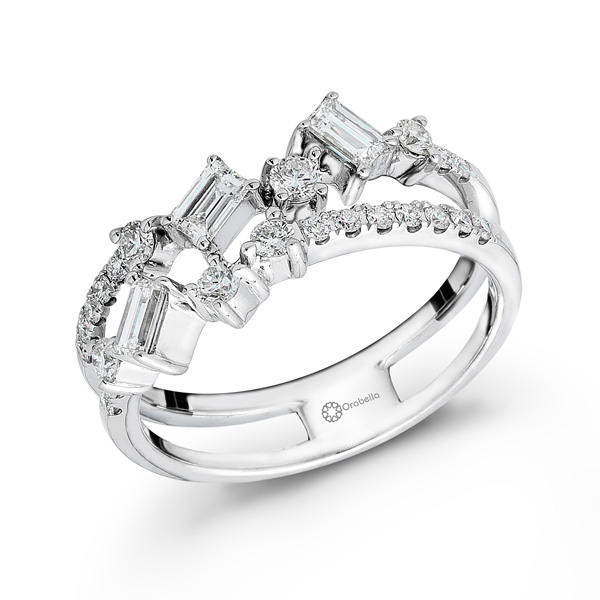 Baguette & Round Fancy Ring ‘Be Unique. Be U’ Collection